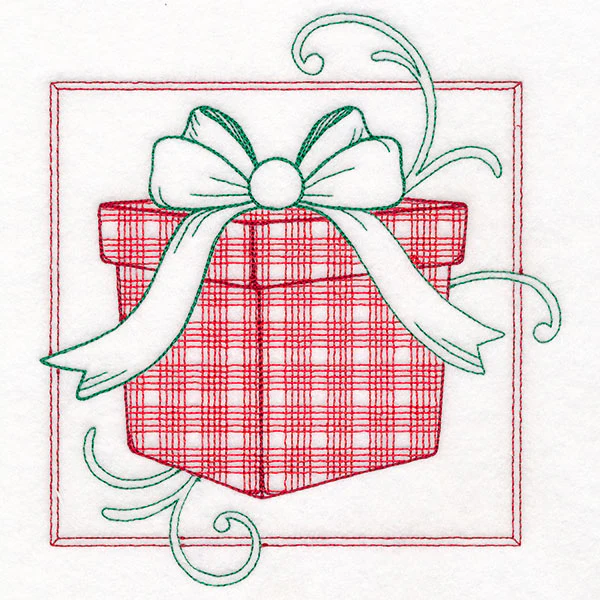 Retro Gingham Christmas Gift - Image 2