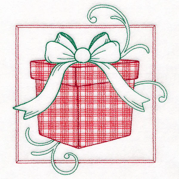 Retro Gingham Christmas Gift - Image 3
