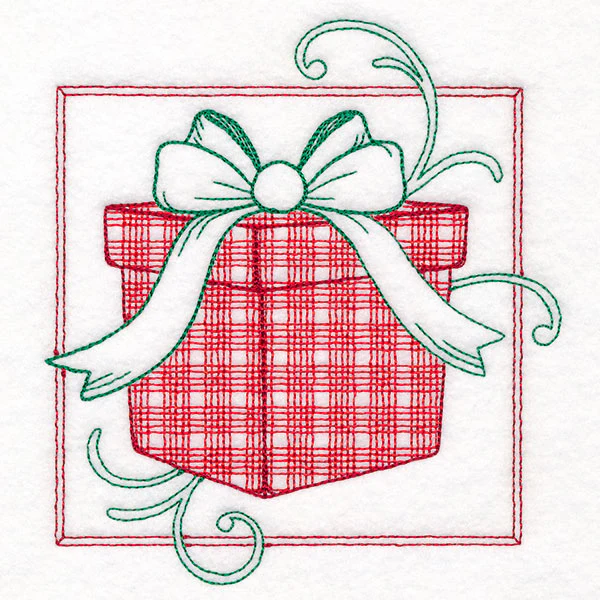 Retro Gingham Christmas Gift - Image 4