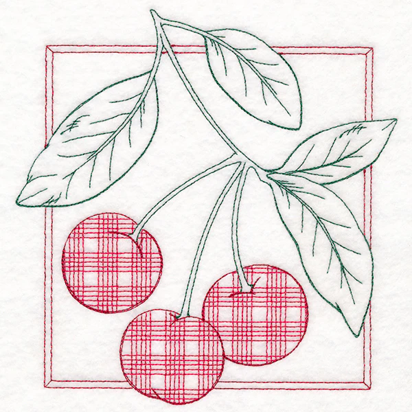 Retro Gingham Fruit - Cherries - Image 16