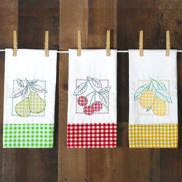 Retro Gingham Fruit - Lemons - Image 6