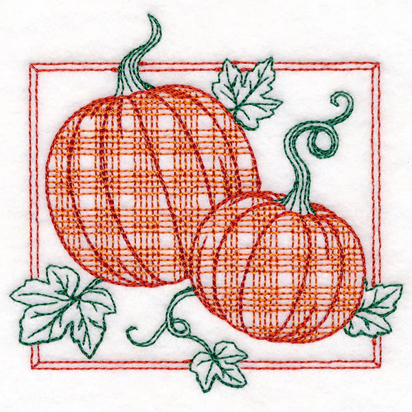 Retro Gingham Fruit - Pumpkin - Image 9