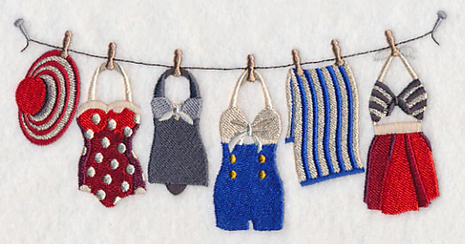 Retro Swimsuit Clothesline - Women's - Image 3