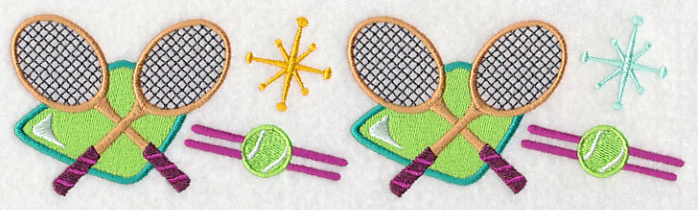 Retro Tennis Border - Image 2