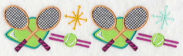 Retro Tennis Border - Image 3