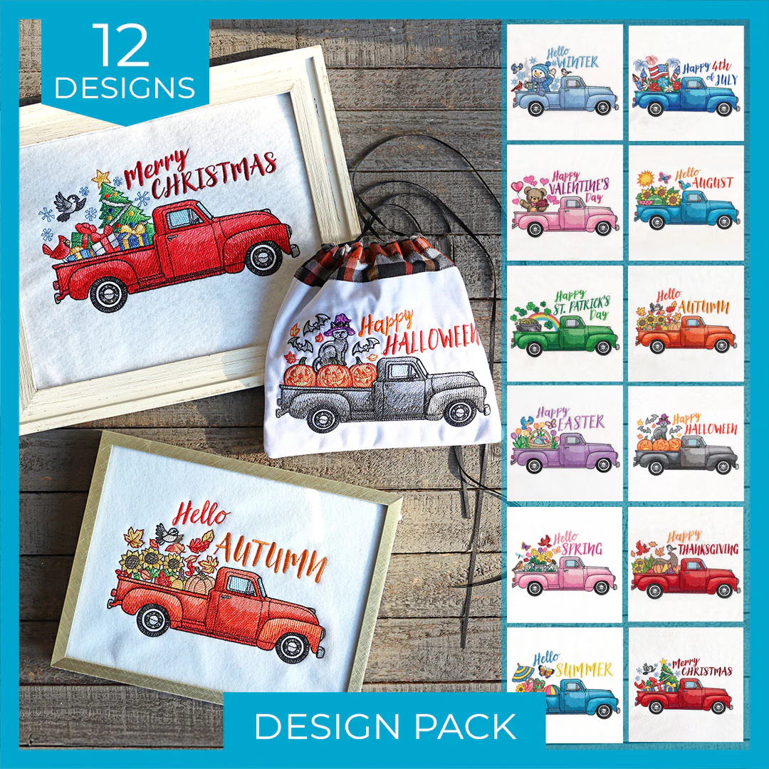 Retro Trucks of the Month Design Pack - Image 11