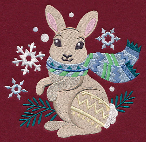 Retro Winter Bunny