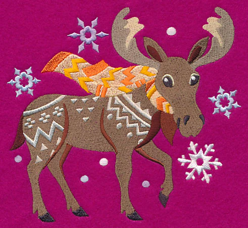 Retro Winter Moose - Image 2