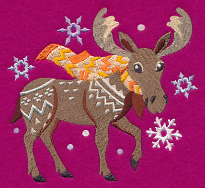 Retro Winter Moose - Image 4
