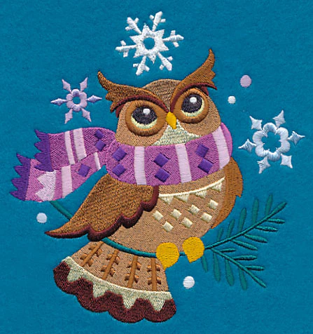 Retro Winter Owl - Image 2