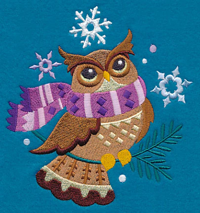 Retro Winter Owl - Image 3