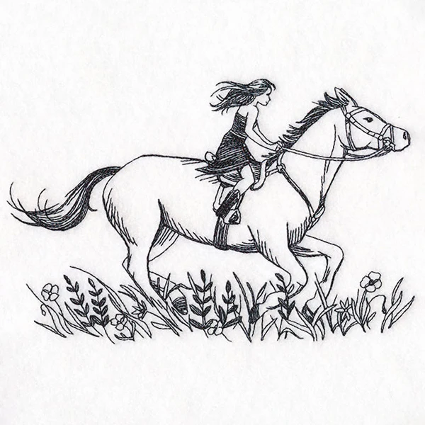 Ride Wild Horse and Girl - Image 3