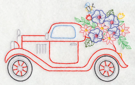Roadster in Bloom (Vintage)