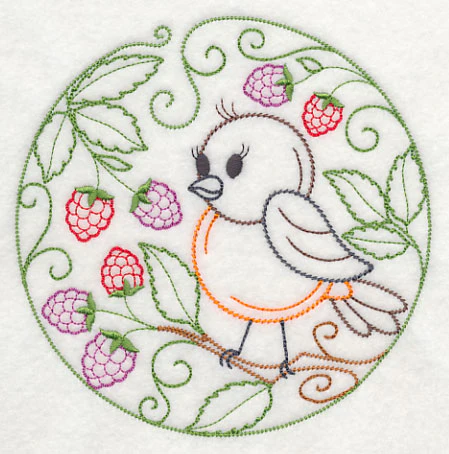 Robin and Dewberries (Vintage) - Image 3