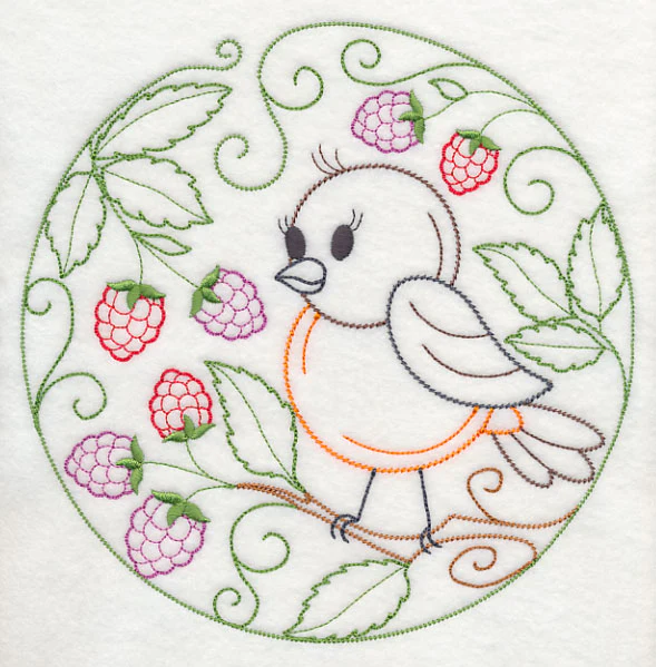 Robin and Dewberries (Vintage) - Image 6