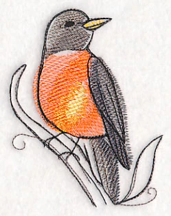 Robin in Watercolor - Image 4