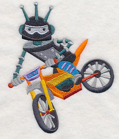 Robot on Dirt Bike - Image 3