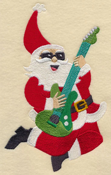 Rock 'n' Roll Christmas Santa - Image 2