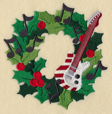 Rock 'n' Roll Christmas Wreath - Image 4