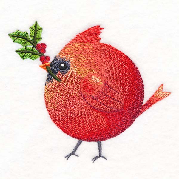 Roly-Poly Christmas Cardinal - Image 2