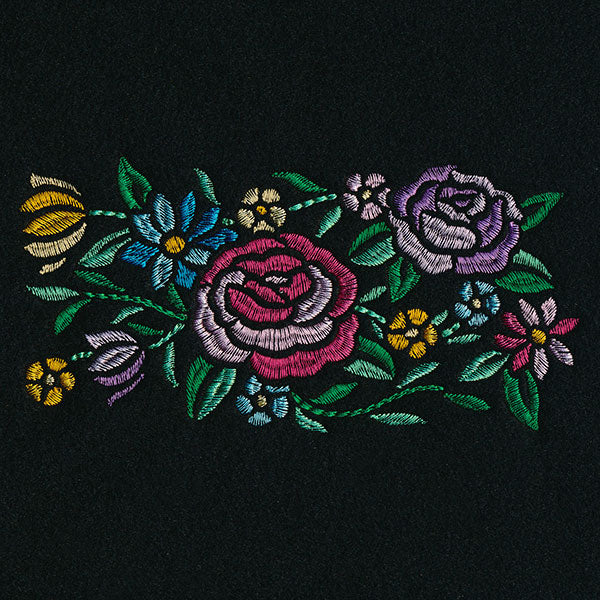 Romantic Blooms Border - Satin Stitch - Image 4