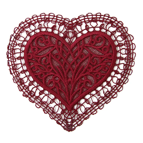 Romantic Heart Doily (Battenburg Lace) - Image 3