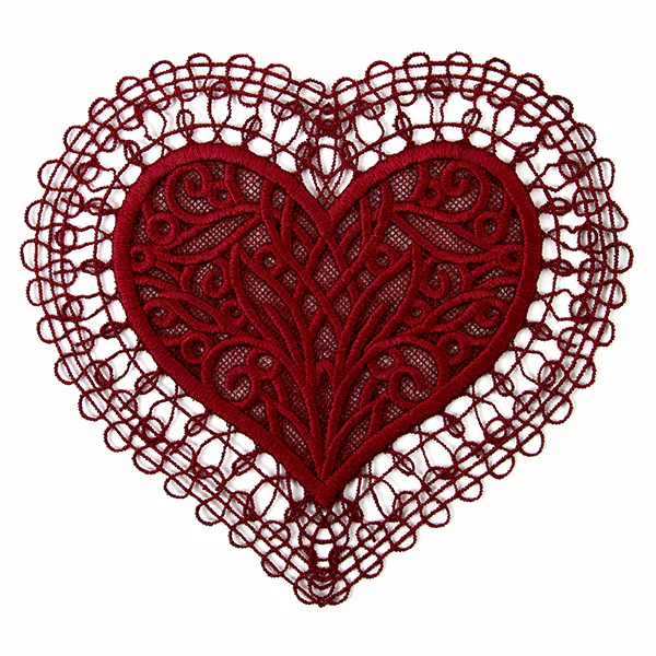Romantic Heart Doily (Battenburg Lace) - Image 4