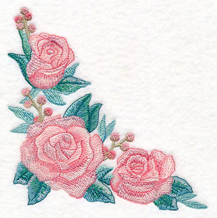 Romantic Roses Corner in Watercolor - Image 4