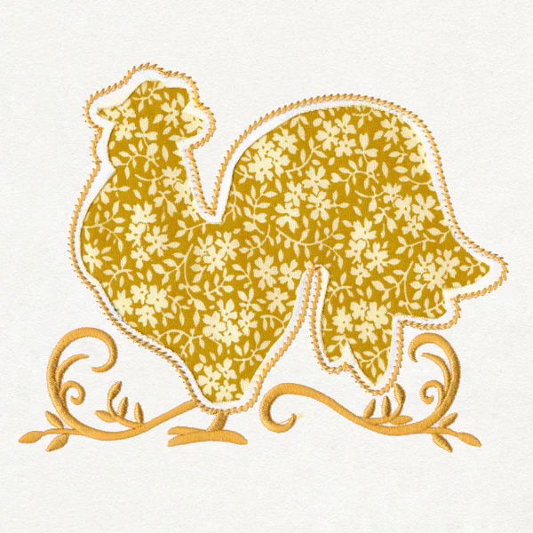 Rooster Silhouette (Reverse Applique) - Image 3