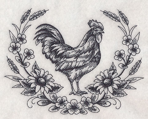 Rooster Sketch Wreath - Image 3