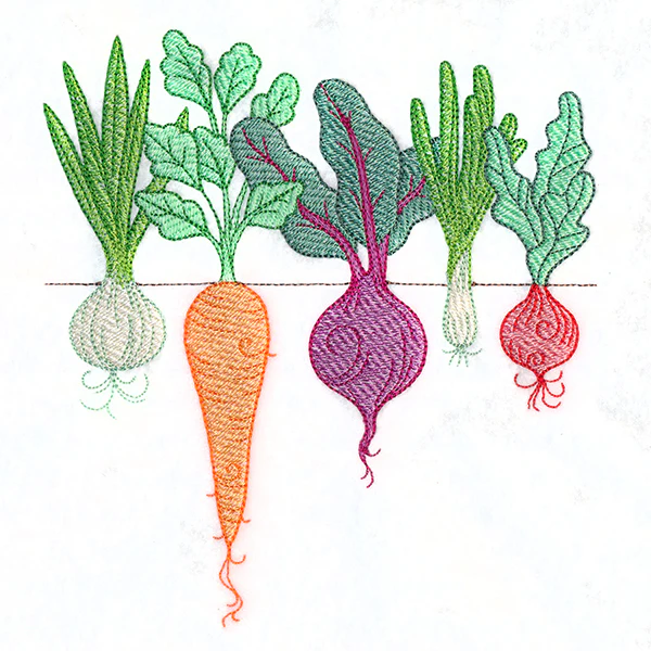 Rooting For You Garden Veggies Border - Image 3