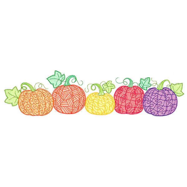 Rooting For Your Pumpkin Patch Border