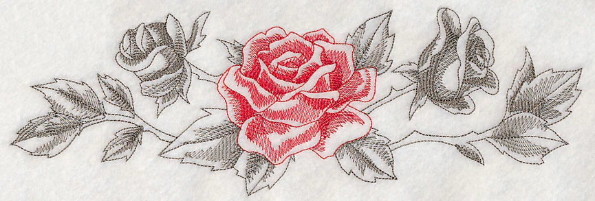 Rose Border (Toile)