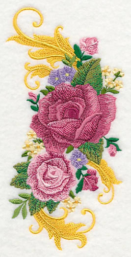 Rose Spray with Flourish - Image 4