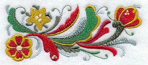 Rosemaling Christmas Border - Image 3