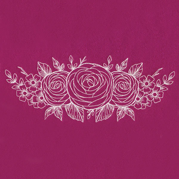 Rosy Garden (Whitework) - Image 2