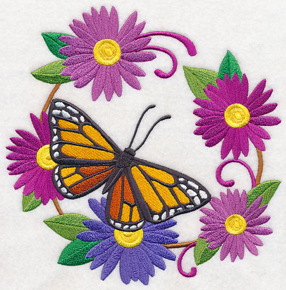 Royal Butterfly and Flower Wreath - Image 6