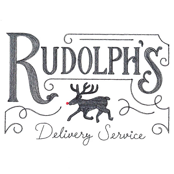 Rudolph's Delivery Service Market Sign - Image 2