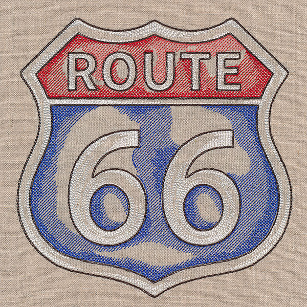 Rustic Americana Route 66 Sign - Image 3