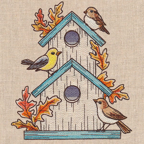 Rustic Autumn Birdhouse - Image 2