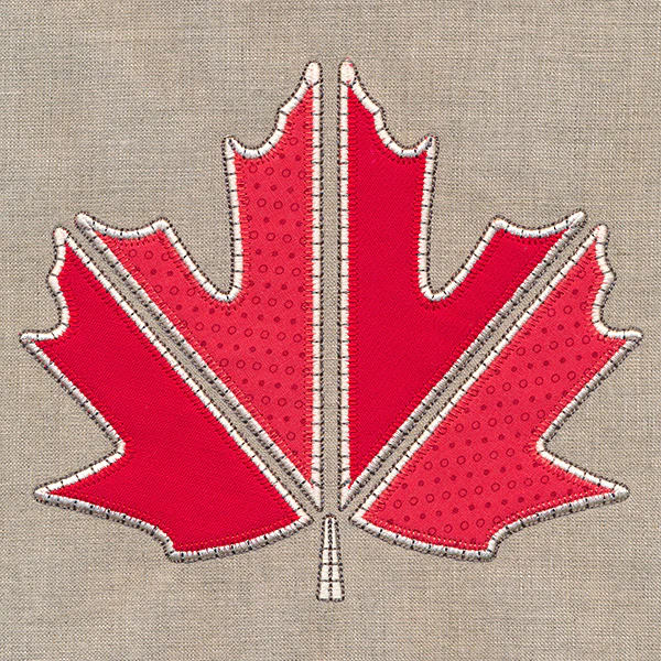 Rustic Autumn Maple Leaf (Heirloom Applique) - Image 2