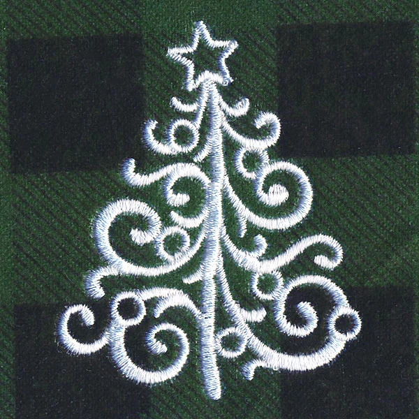 Rustic Christmas Jar Cover II - Tree