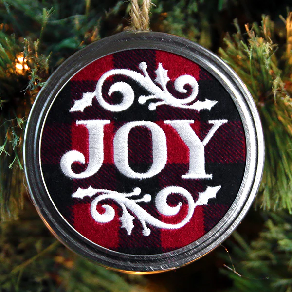 Rustic Christmas Jar Cover - Joy - Image 5