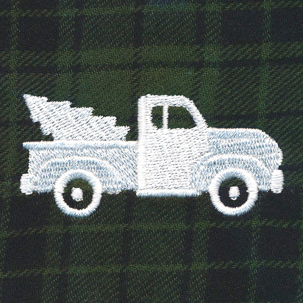 Rustic Christmas Jar Cover - Retro Truck - Image 4
