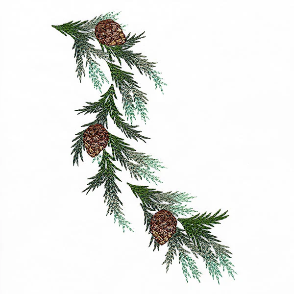 Rustic Delights Pine Boughs and Cones Spray - Image 2