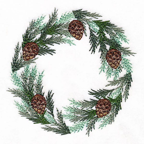 Rustic Delights Pine Boughs and Cones Wreath - Image 5