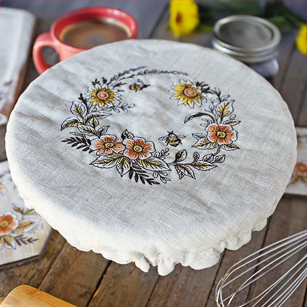 Rustic Elegance Bees & Blooms Wreath - Image 5