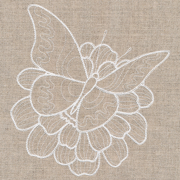 Rustic Garden Butterfly and Zinnia - Image 2