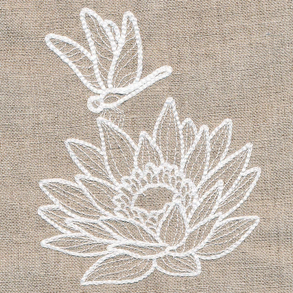 Rustic Garden Dragonfly and Lotus - Image 5