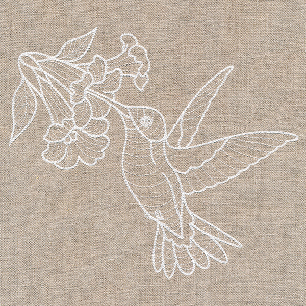 Rustic Garden Hummingbird and Trumpet Vine - Image 6